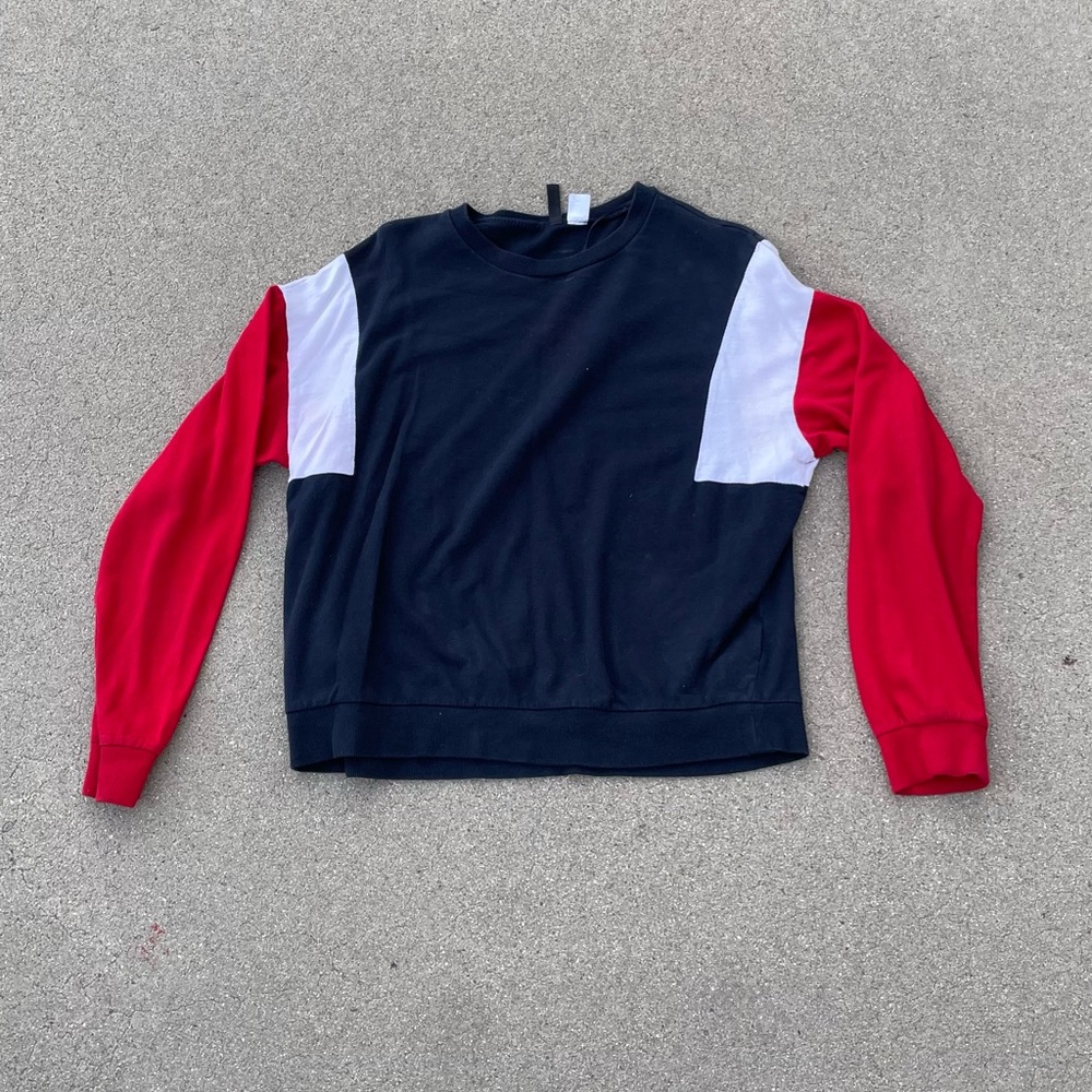 H&M Divided Blue and Red Shirt